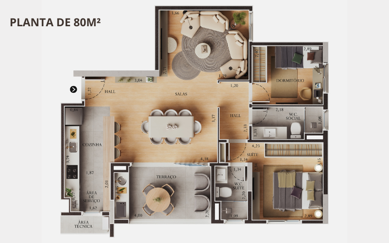 Grand Palazzo - Apartamentos de alto padrão, em uma região nobre da Cidade.